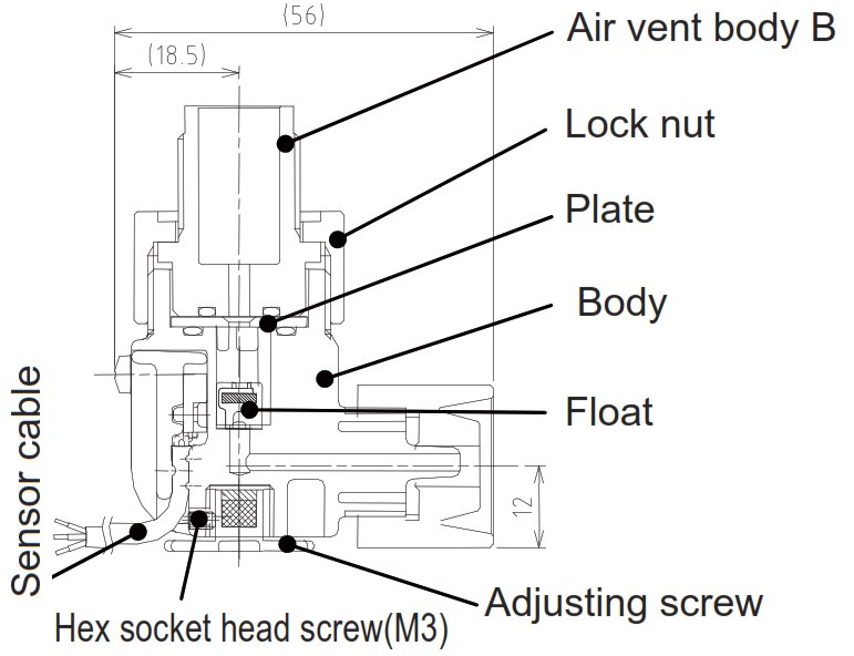 Walchem Pumps :: FCM-VH-7 | SENSOR - FLOW VERIFICATION - SUCTION - VE