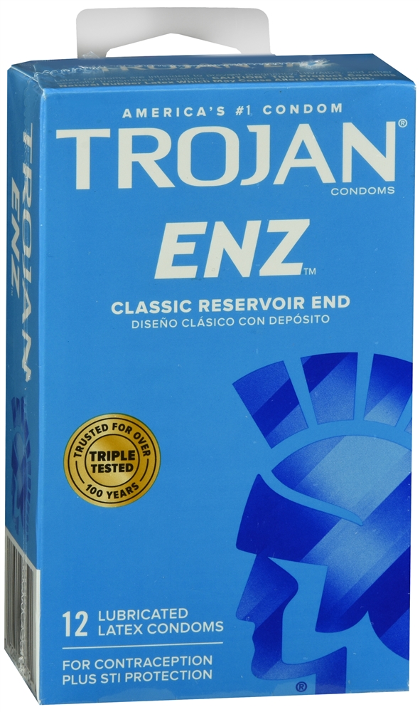 Trojan ENZ Lubricant Latex Condoms - 12 ct | Optum Store