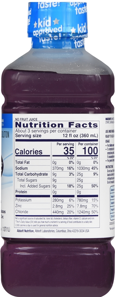 Pedialyte Electrolyte Solution, Grape - 33.8 fl oz | Optum Store