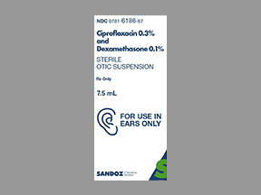 ciprofloxacin dexamethasone cost