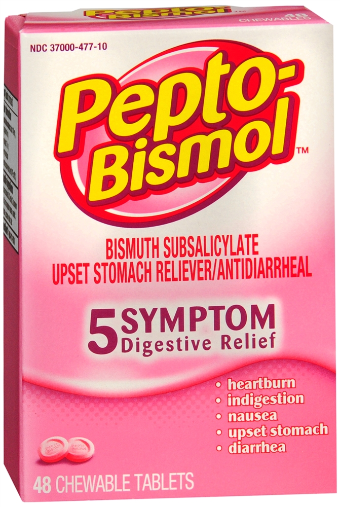 Pepto-Bismol Chewable Tablets - 48 ct | Optum Store