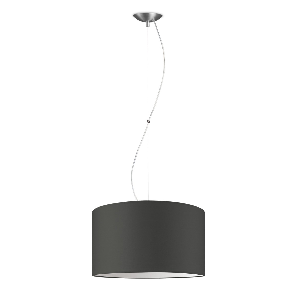 Moderne hanglamp Bling - antraciet - verlichtingspendel Deluxe inclusief lampenkap 40/40/22cm - pendel lengte 100 cm - geschikt voor E27 LED lamp - Pendellamp geschikt voor woonkamer, slaapkamer, keuken