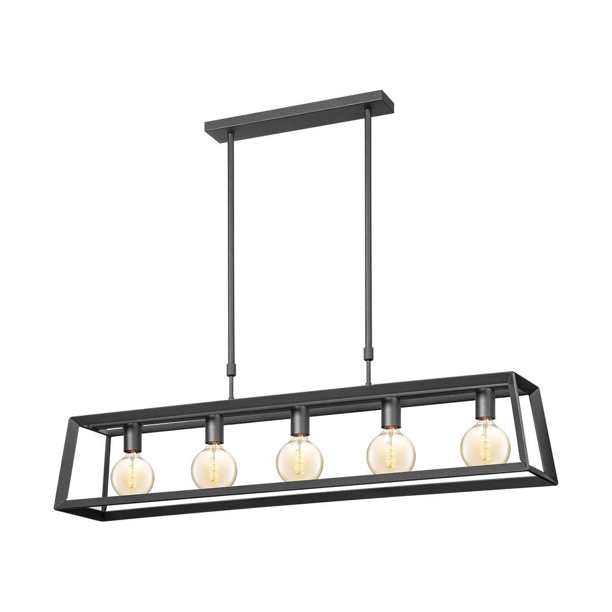 Image of Home sweet home hanglamp Sito taps telesc. 5L - zwart