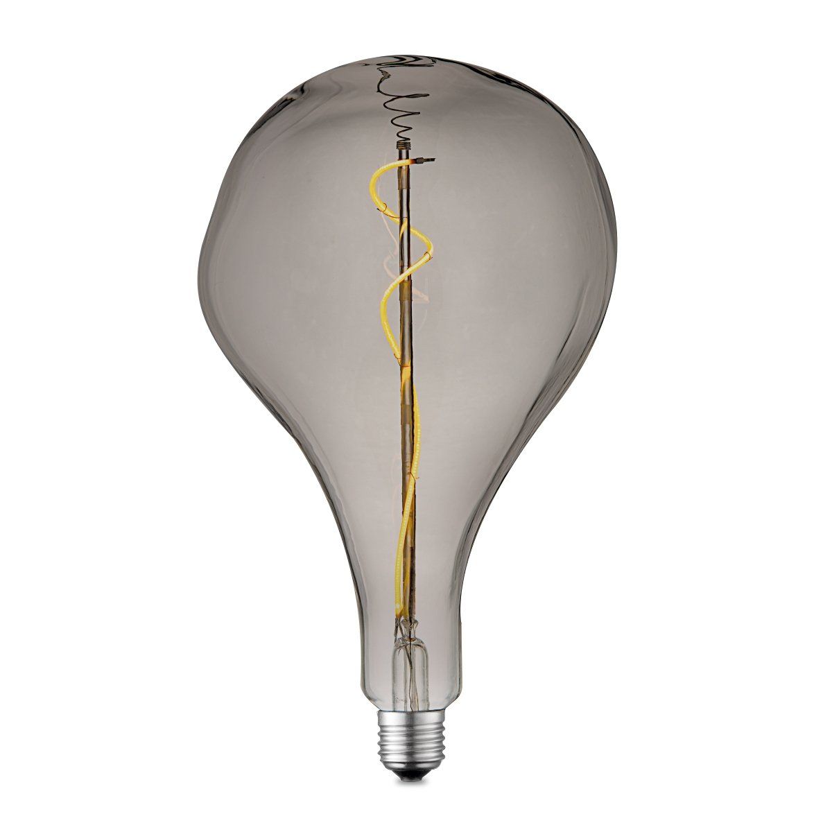 Edison Vintage LED filament lichtbron Flex - Rook - Blown - Retro LED lamp - 16.5/16.5/27.5cm - geschikt voor E27 fitting - Dimbaar - 3W 140lm 1800K - warm wit licht