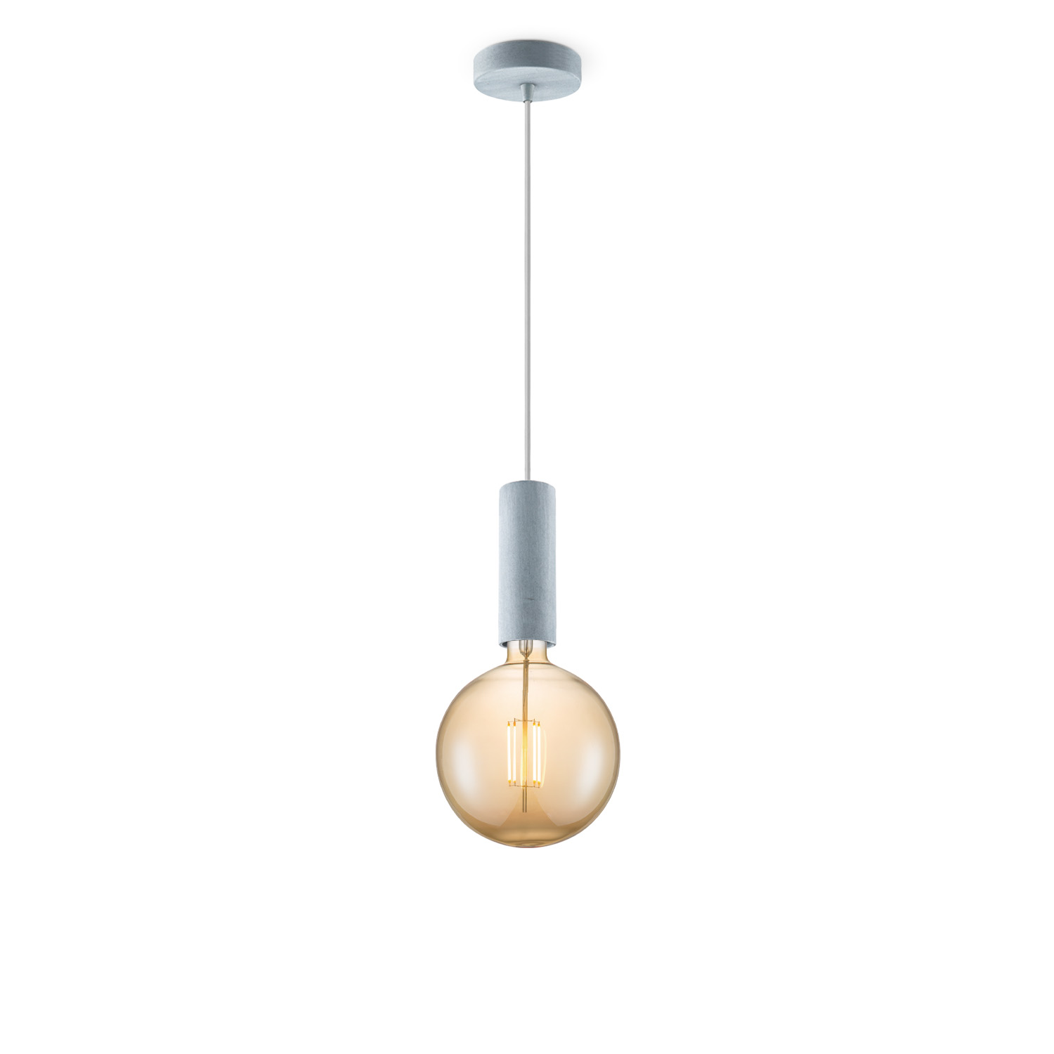 Image of Home sweet home hanglamp Saga beton Globe g180 - amber