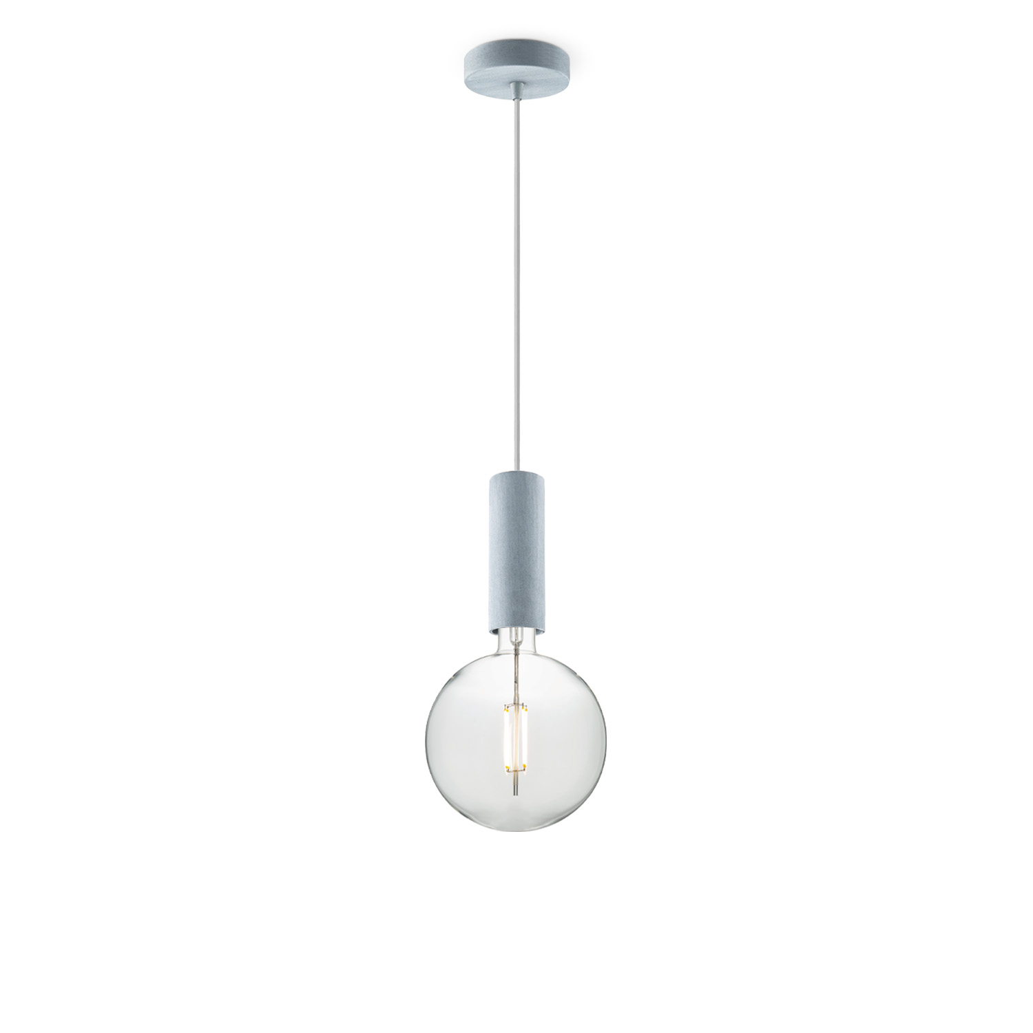 Image of Home sweet home hanglamp Saga beton Globe g180 - helder