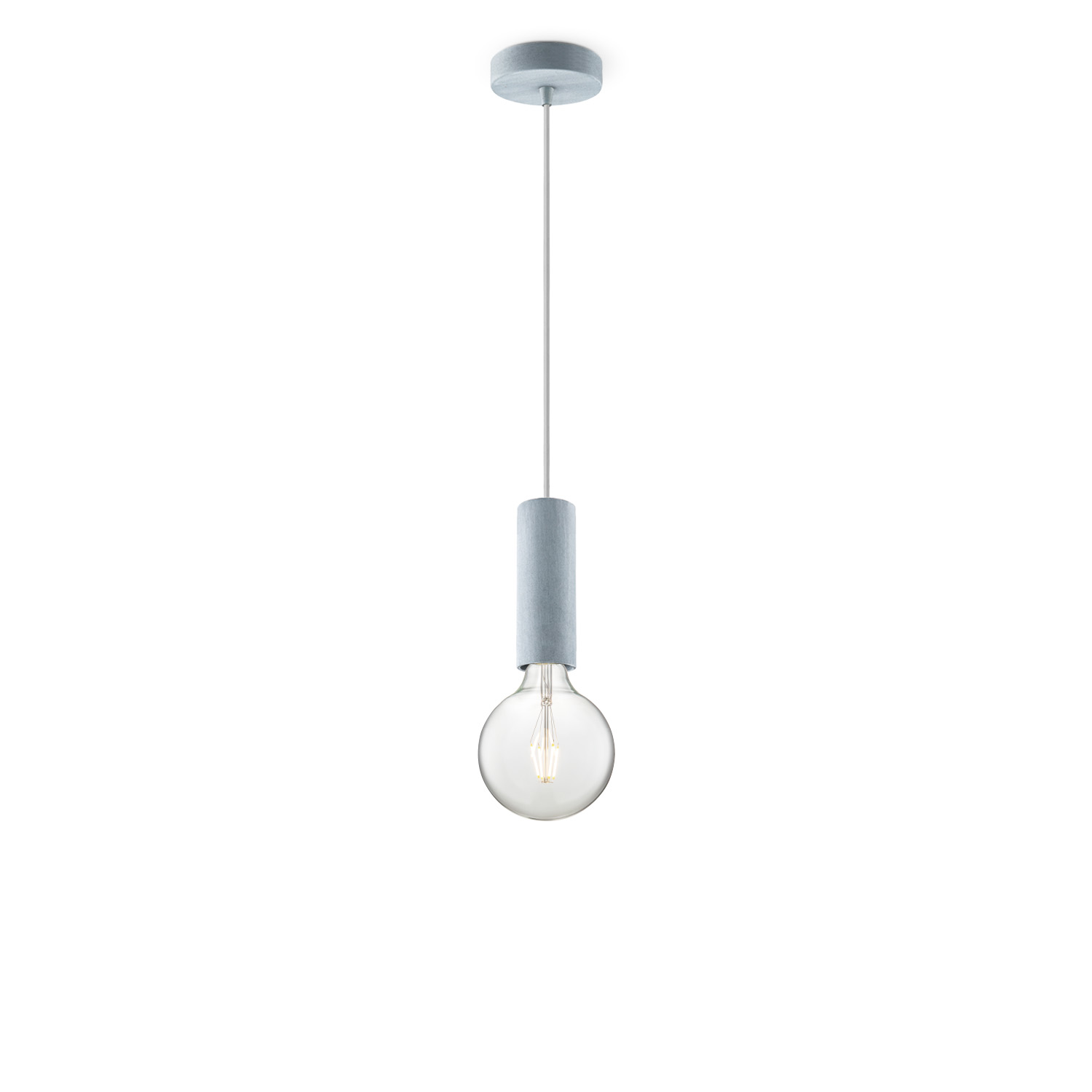 Image of Home sweet home hanglamp Saga beton Globe g125 - helder