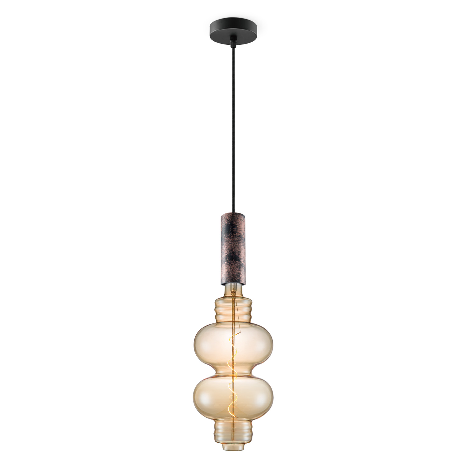 Image of Home sweet home hanglamp Saga roest Diabolo - amber