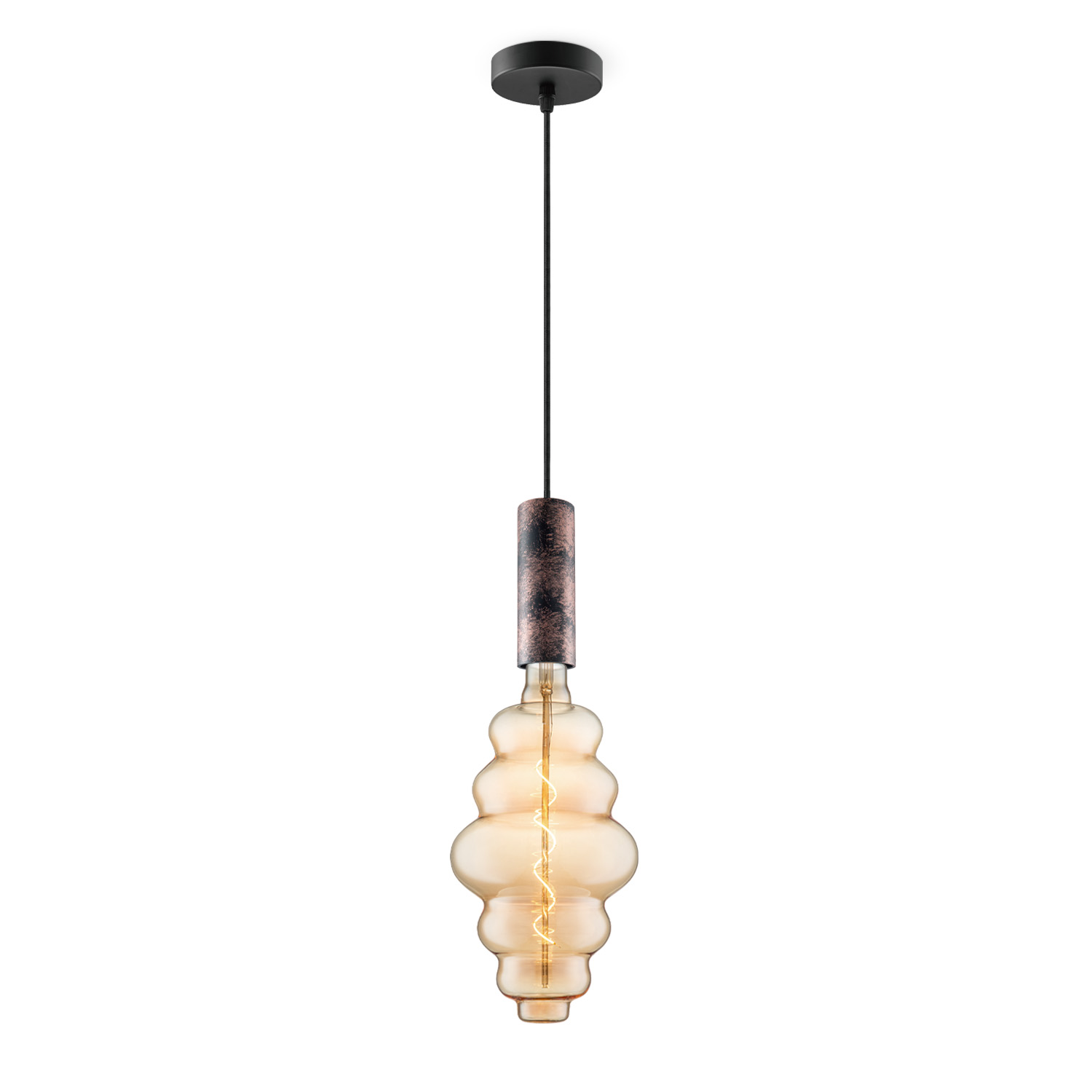 Image of Home sweet home hanglamp Saga roest Cloud - amber