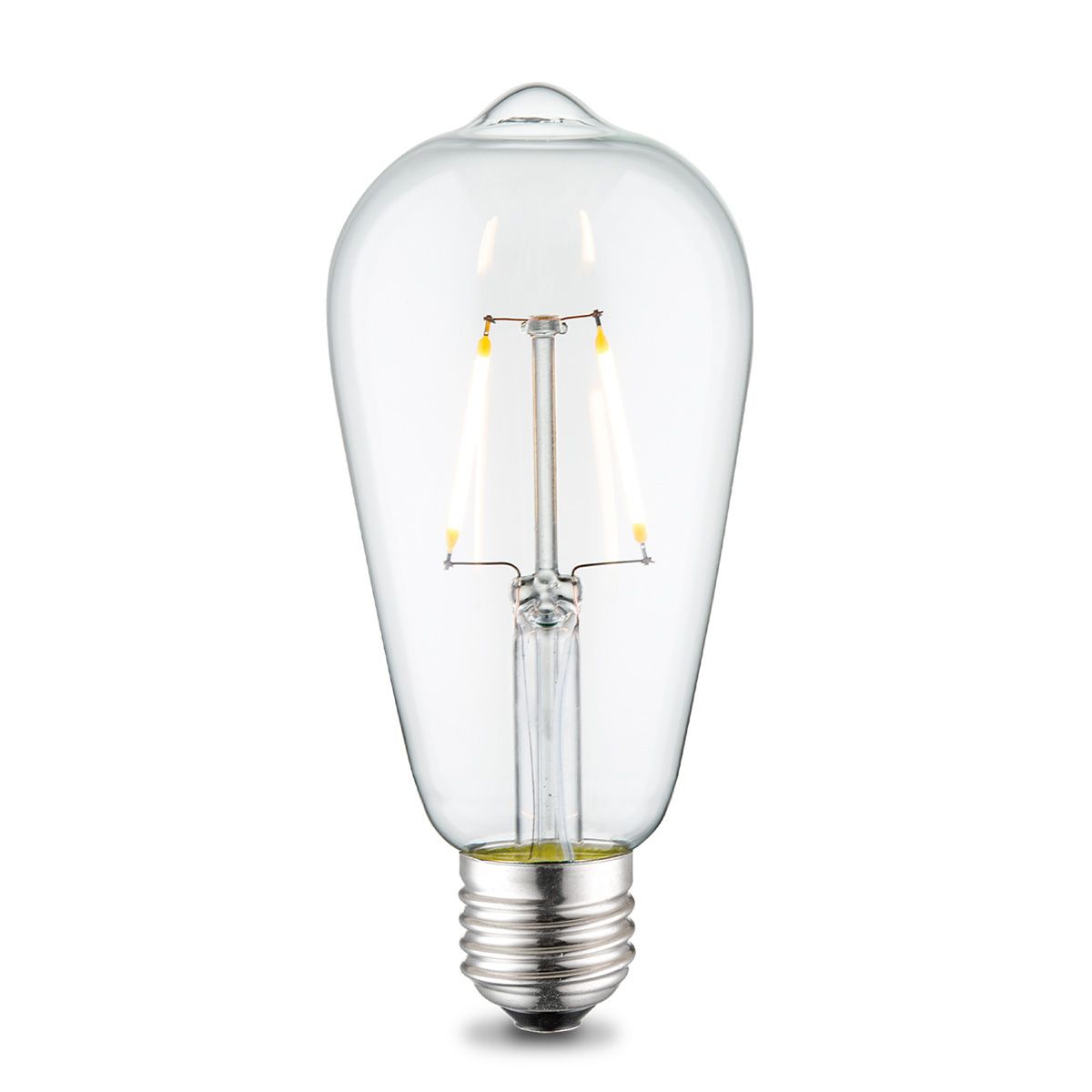 Set van 6 LED Opbouwspots Pavo RVS 3 Watt 2700K 260lm Ultra dun 23 mm