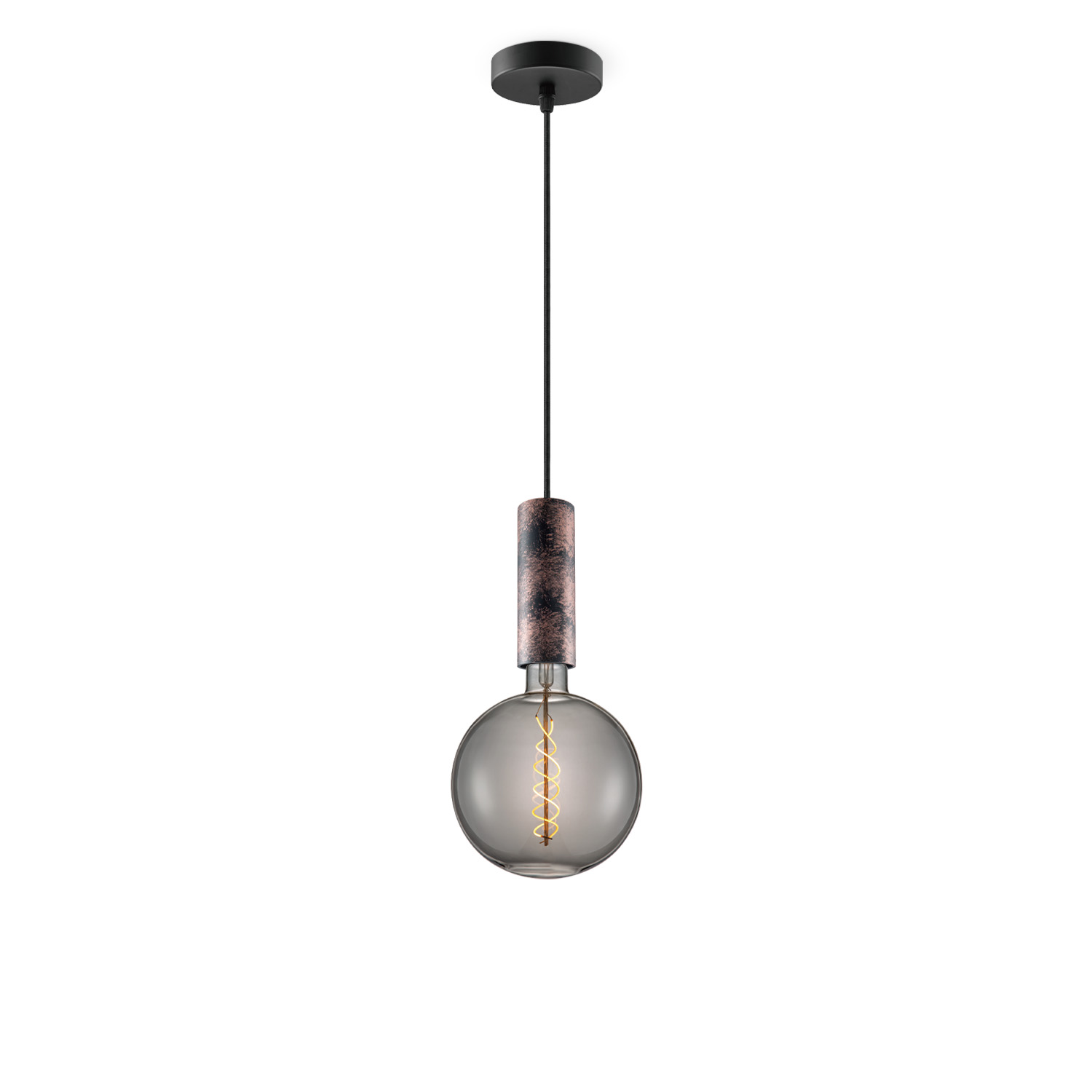 Image of Home sweet home hanglamp Saga roest Spiral g180 - smoke