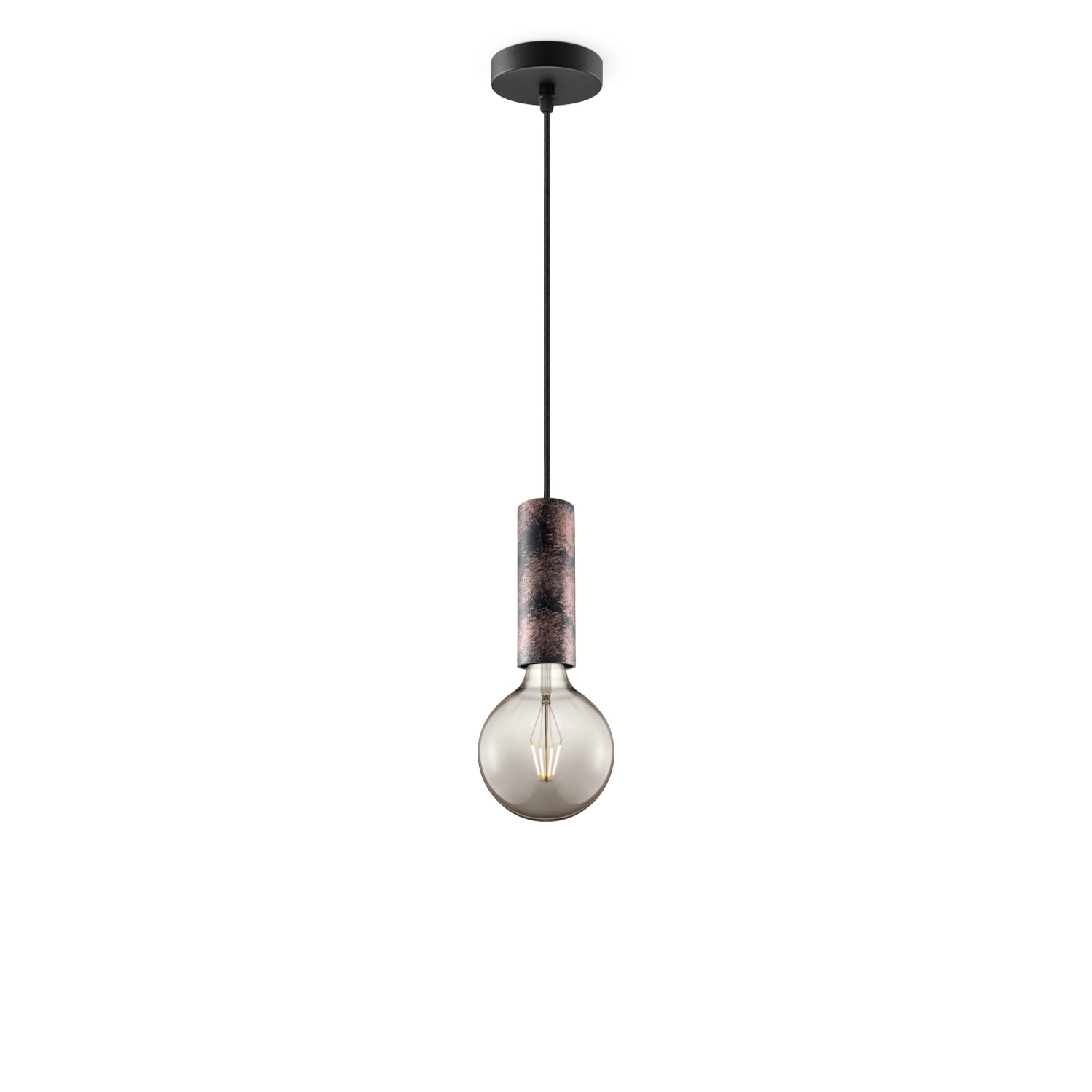 Image of Home sweet home hanglamp Saga roest Globe g125 - smoke