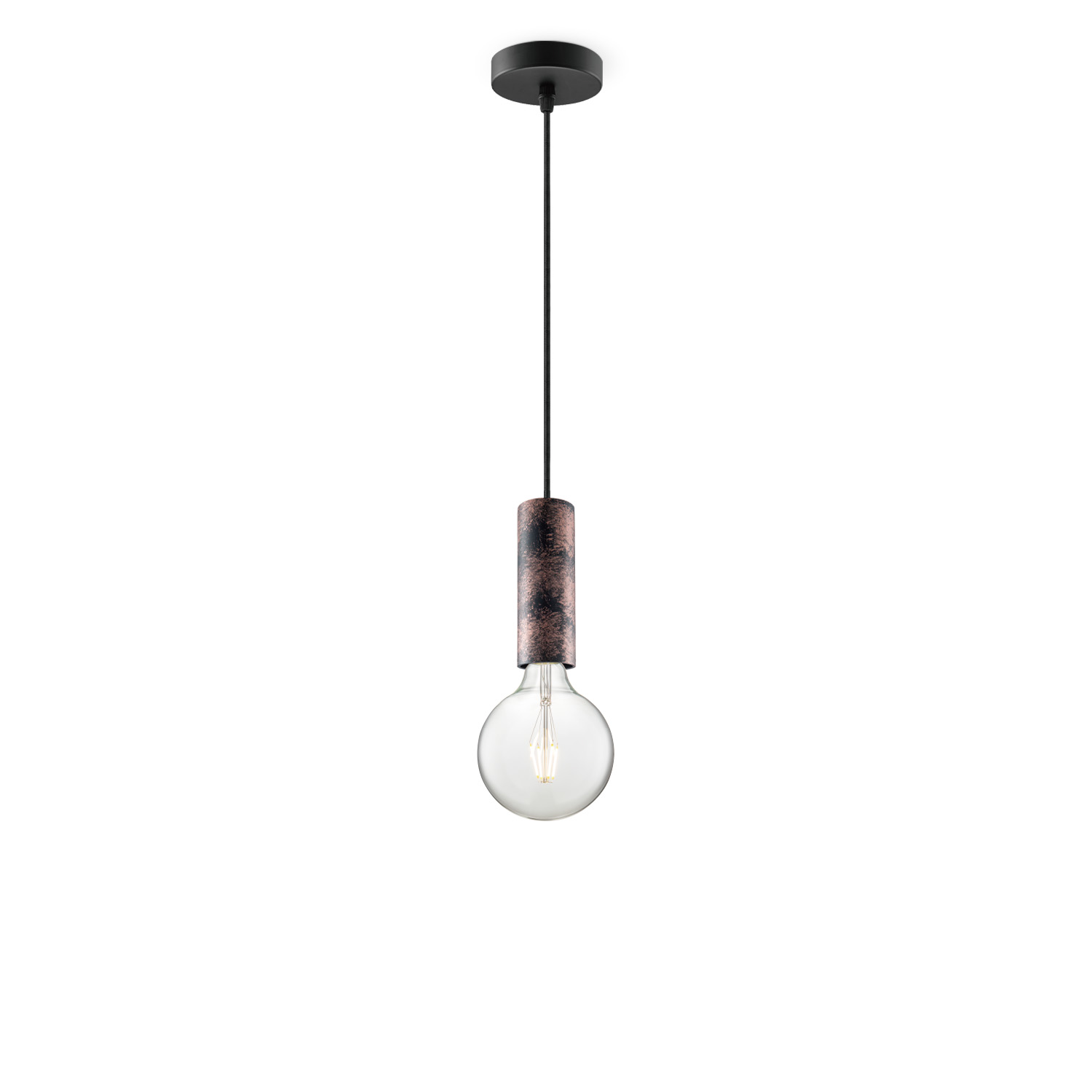 Image of Home sweet home hanglamp Saga roest Globe g125 - helder