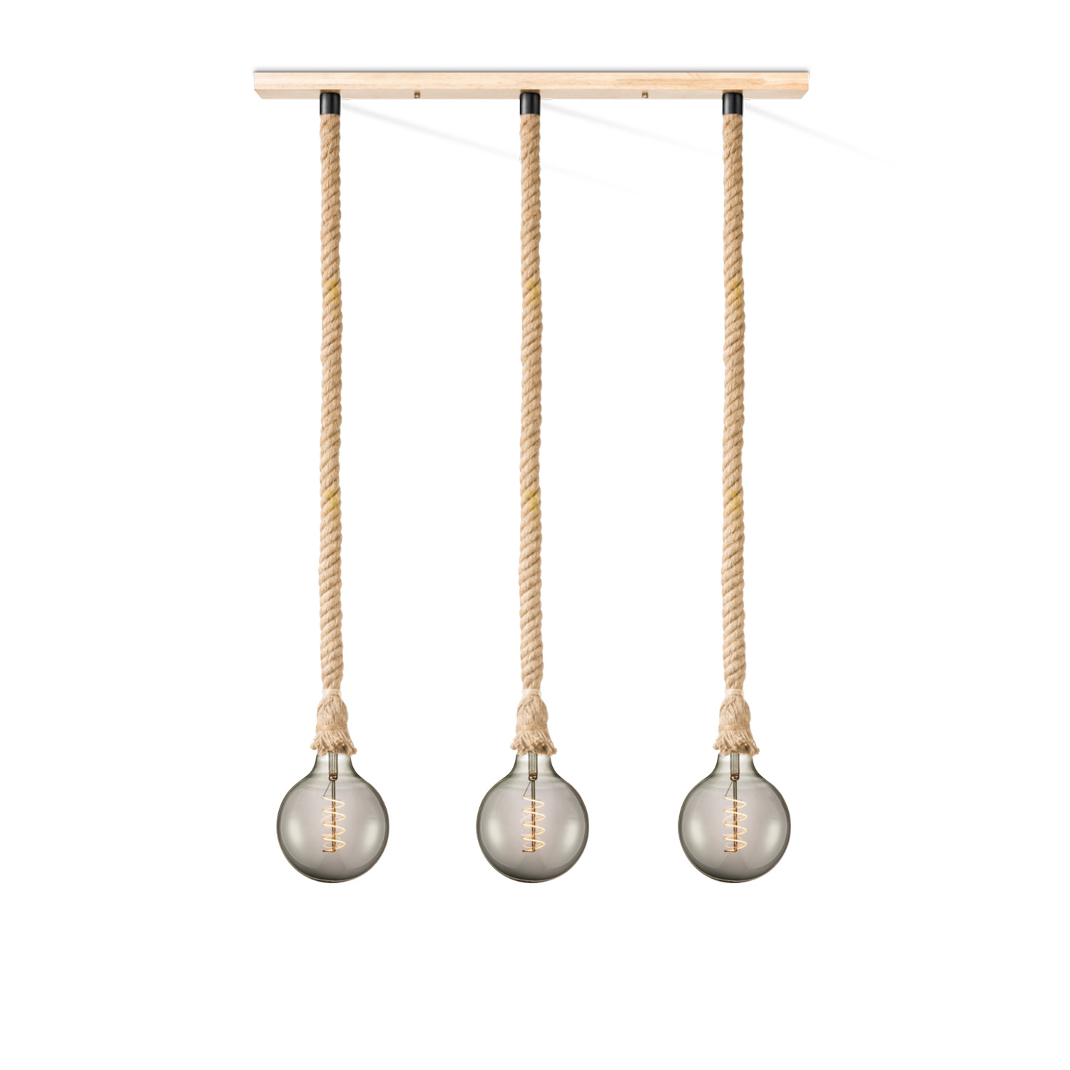 Home sweet home hanglamp Leonardo 3L Spiral g125 - smoke