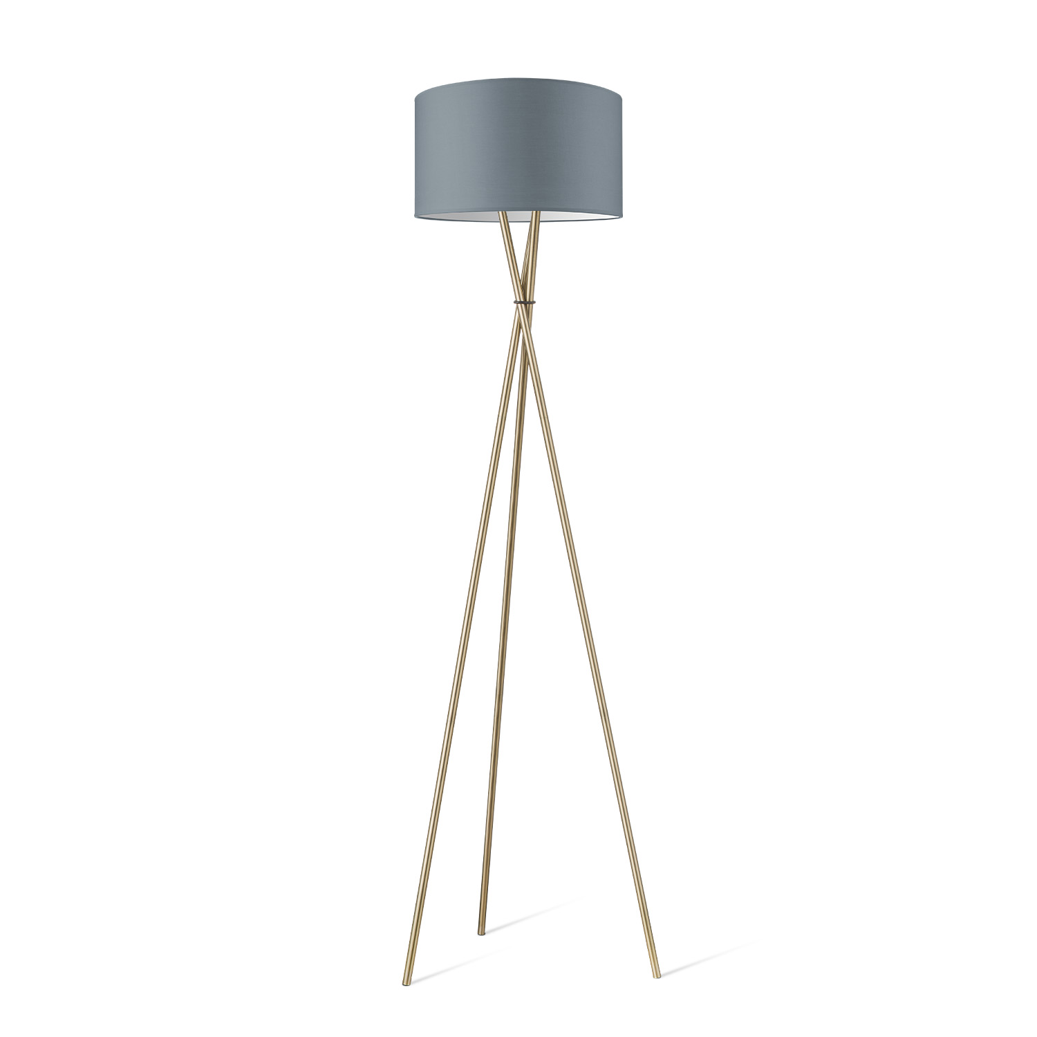 Home Sweet Home vloerlamp Legs inclusief Bling 40 lampenkap - licht grijs - geschikt voor E27 LED lamp