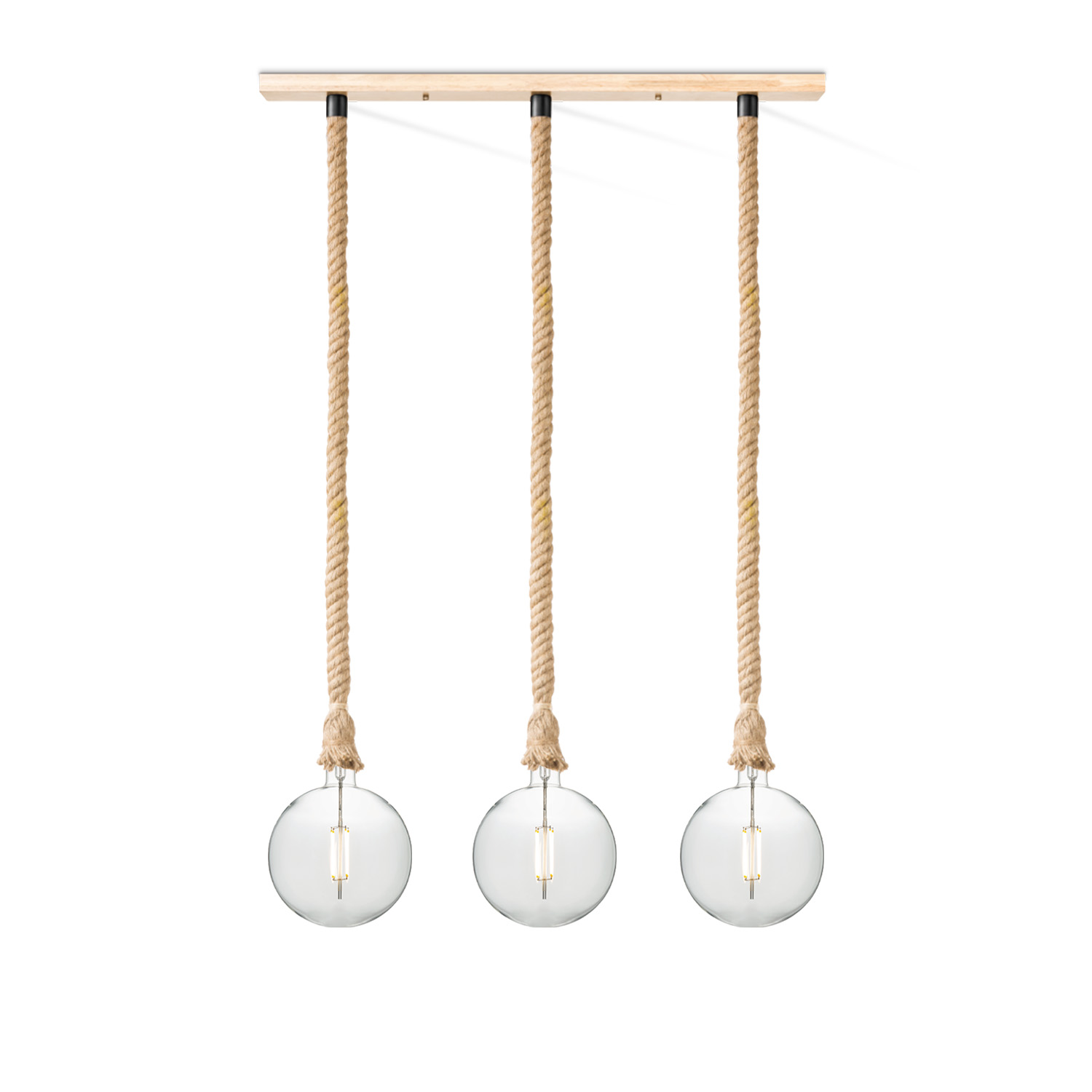 Home sweet home hanglamp Leonardo 3L Globe groot - helder