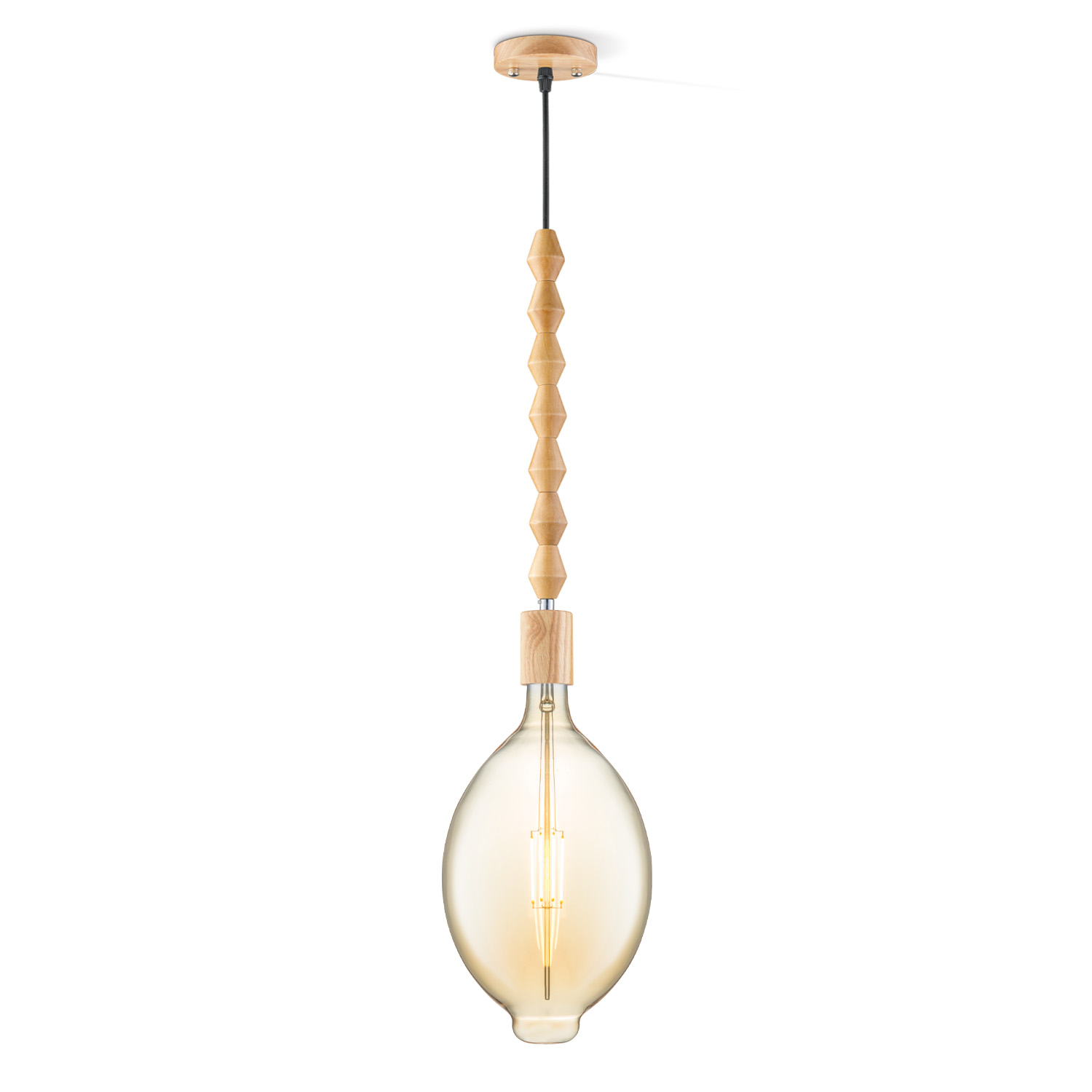 Home sweet home hanglamp Dana Oval - amber