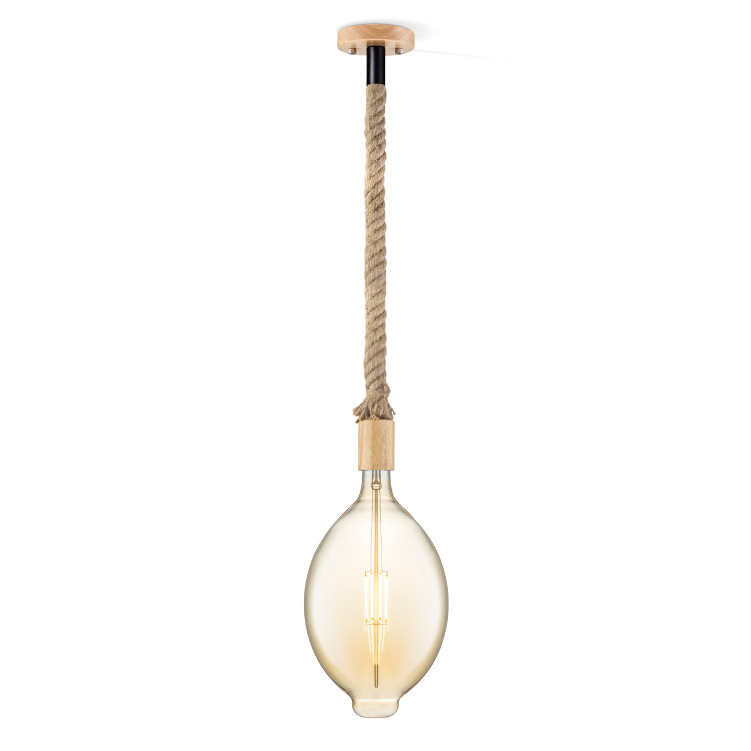 Home sweet home hanglamp Leonardo Oval - amber