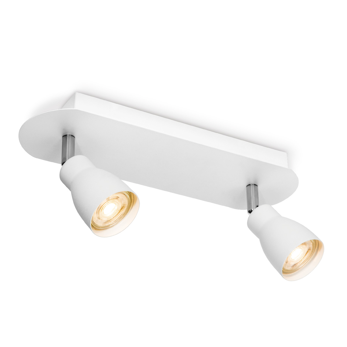 Home sweet home LED opbouwspot Alba 2 lichts ↔ 32 cm - wit