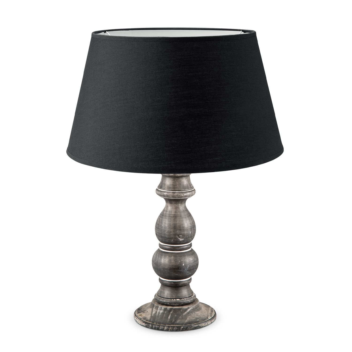 Image of Home sweet home tafellamp Banjo vintage bruin & lampenkap Largo - zwart