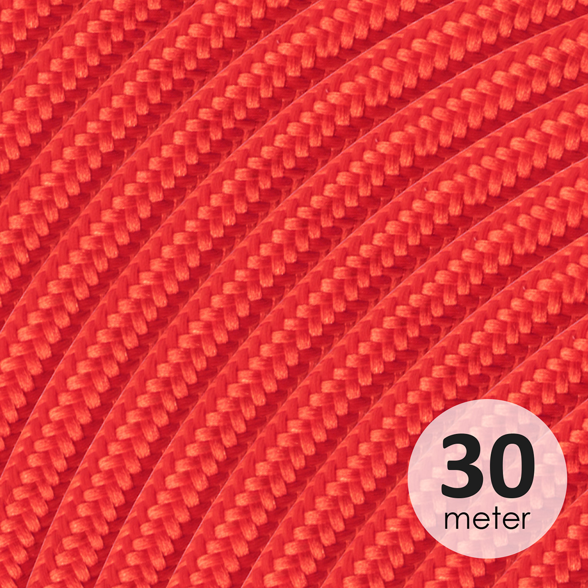 Image of ROL 30 Meter strijkijzersnoer ROOD 3X0.75mm