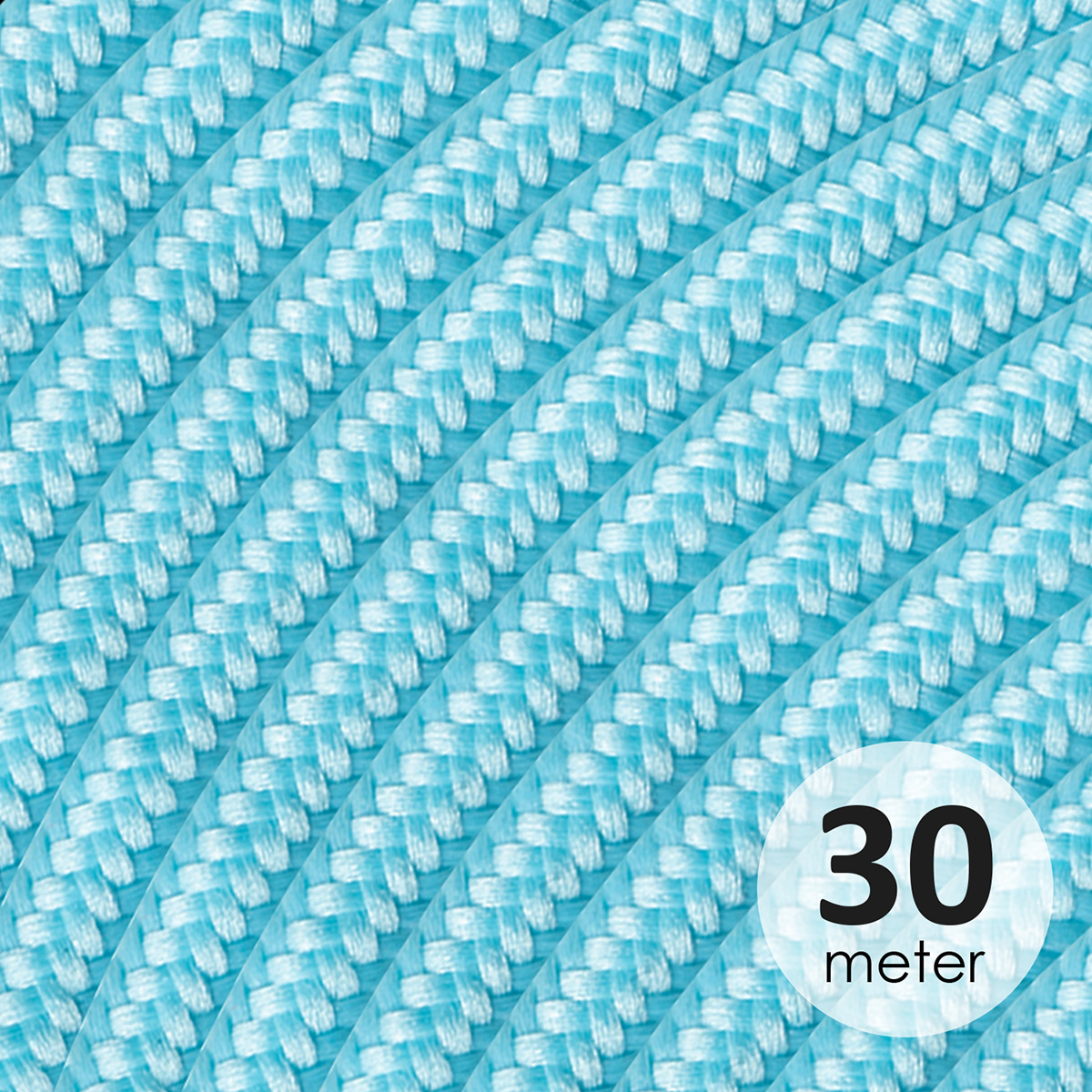 Image of ROL 30 Meter strijkijzersnoer BABYBLAUW 3X0.75mm