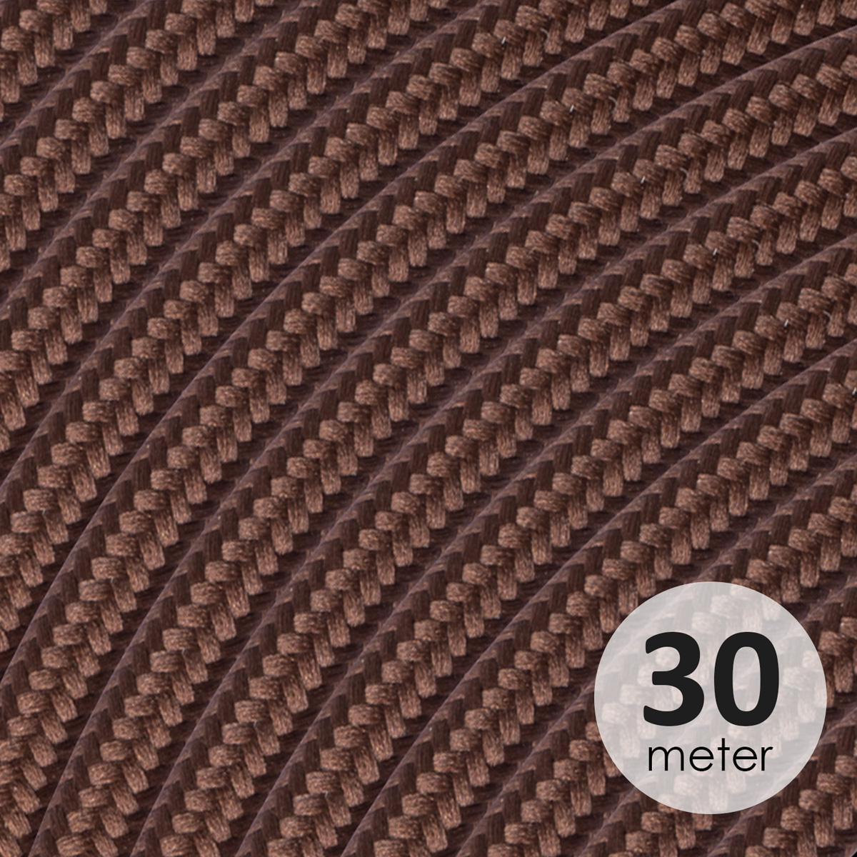 Image of ROL 30 Meter strijkijzersnoer BRUIN 3X0.75mm