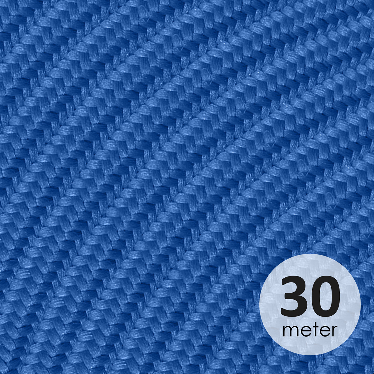 Image of ROL 30 Meter strijkijzersnoer BLAUW 3X0.75mm