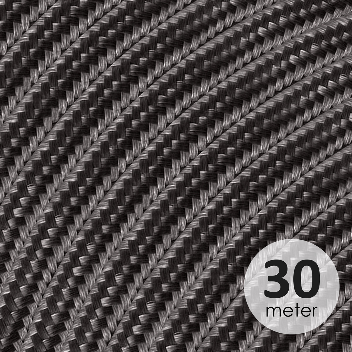 Image of ROL 30 Meter strijkijzersnoer ANTRACIET 3X0.75mm