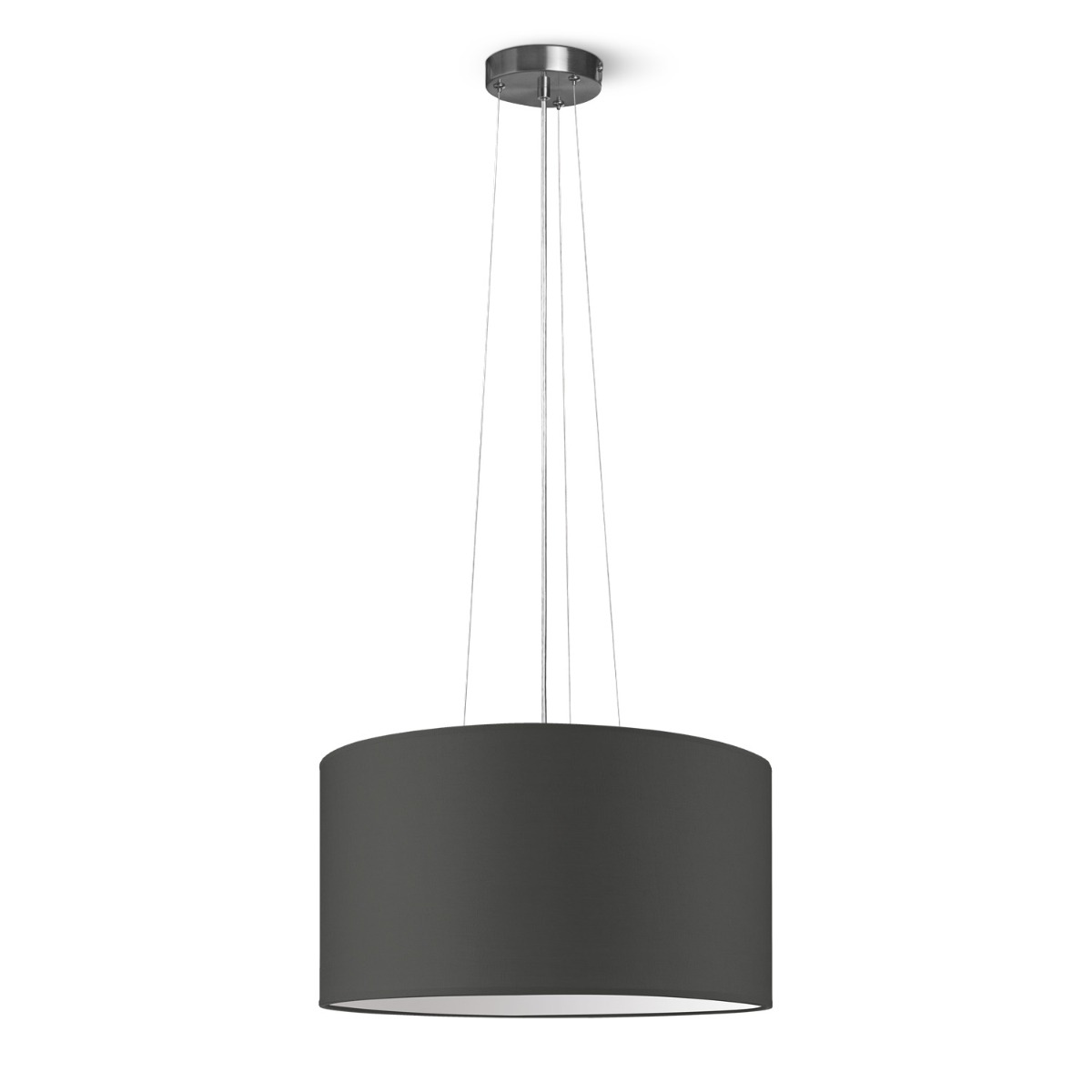 Moderne hanglamp Bling - antraciet - verlichtingspendel Hover inclusief lampenkap 50/50/25cm - pendel lengte 100 cm - geschikt voor E27 LED lamp - Pendellamp geschikt voor woonkamer, slaapkamer, keuken