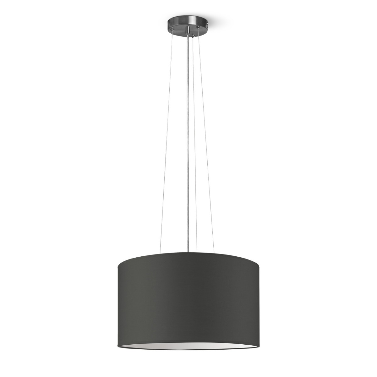 Moderne hanglamp Bling - antraciet - verlichtingspendel Hover inclusief lampenkap 40/40/22cm - pendel lengte 100 cm - geschikt voor E27 LED lamp - Pendellamp geschikt voor woonkamer, slaapkamer, keuken