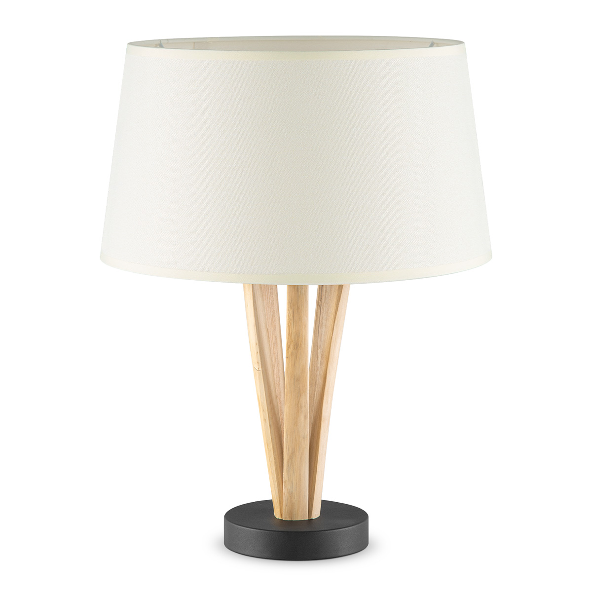 Home sweet home tafellamp Bindy houten takken & lampenkap Melrose - warmwit