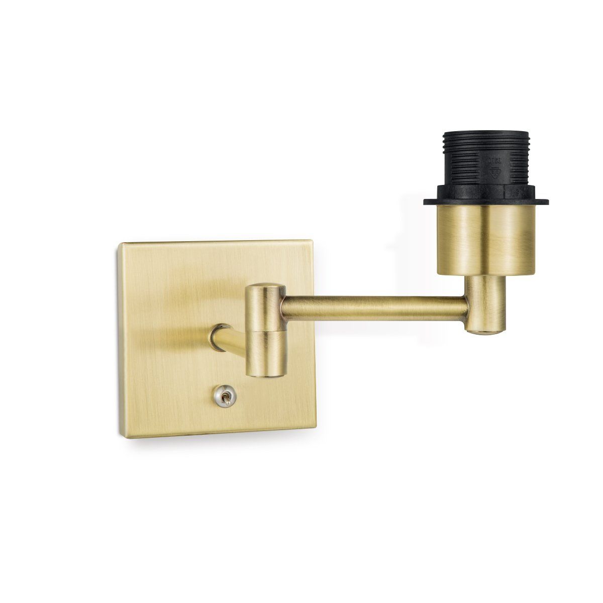 Home sweet home wandlamp Swing vierkant - brons