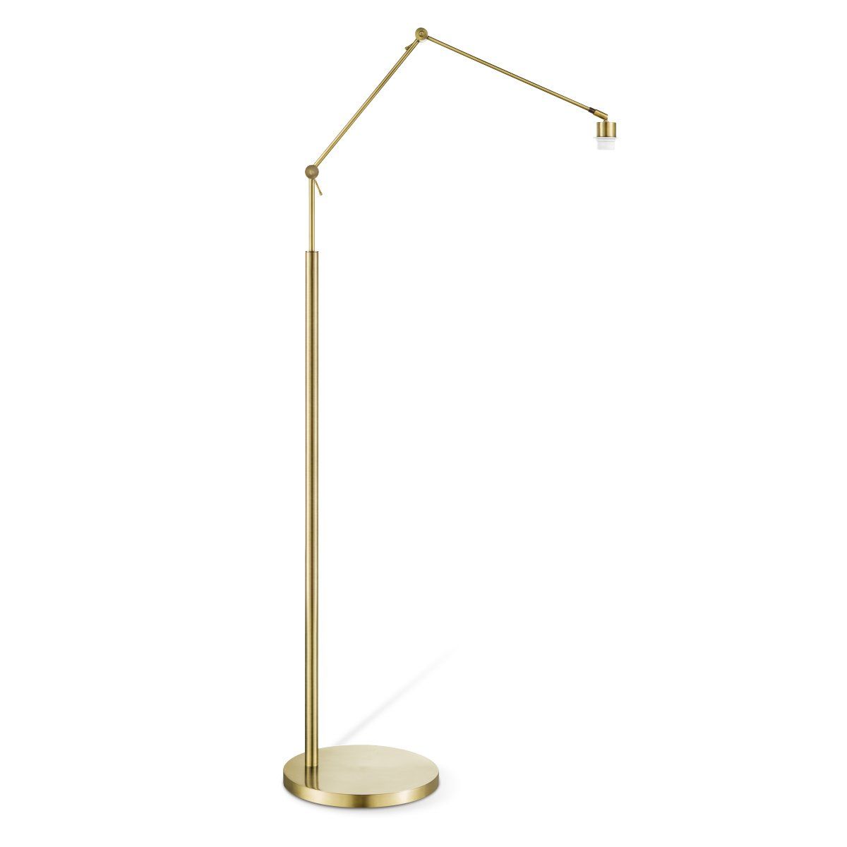 Klassieke vloerlamp voet Shift voor lampenkap - Messing - 80/35/160 - gemaakt van Metaal - geschikt voor E27 LED lichtbron - voor lampenkap met doorsnede max.50cm