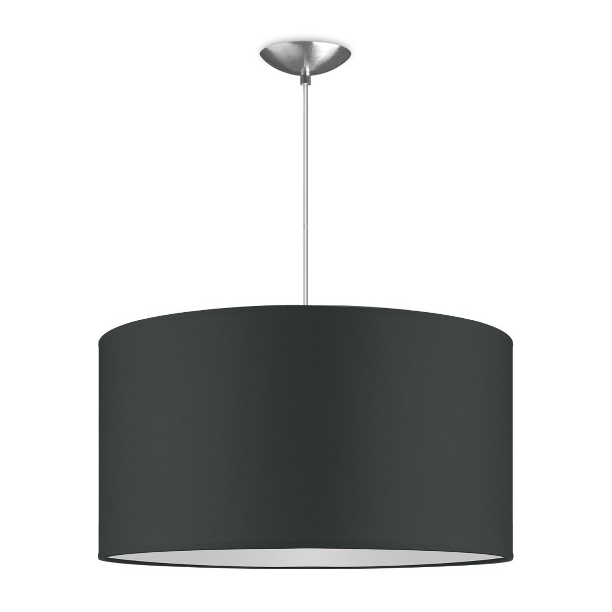 Moderne hanglamp Bling - antraciet - verlichtingspendel Basic inclusief lampenkap 50/50/25cm - pendel lengte 100 cm - geschikt voor E27 LED lamp - Pendellamp geschikt voor woonkamer, slaapkamer, keuken