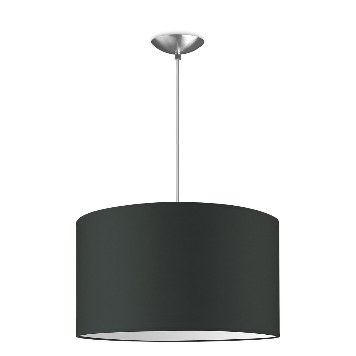 Moderne hanglamp Bling - antraciet - verlichtingspendel Basic inclusief lampenkap 40/40/22cm - pendel lengte 100 cm - geschikt voor E27 LED lamp - Pendellamp geschikt voor woonkamer, slaapkamer, keuken