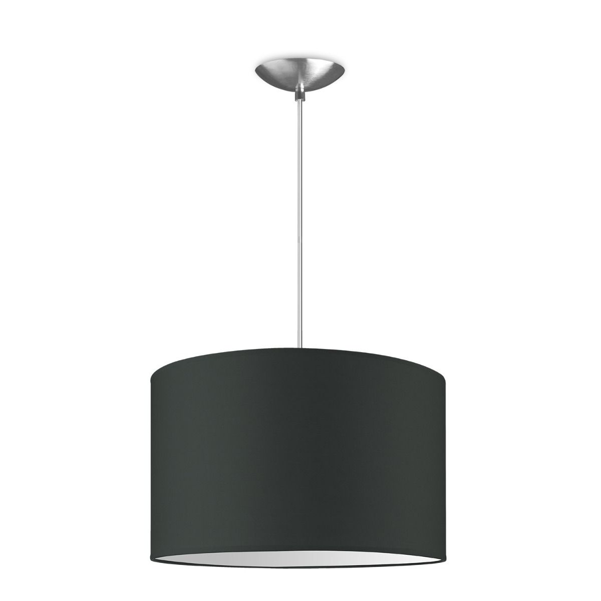 Moderne hanglamp Bling - antraciet - verlichtingspendel Basic inclusief lampenkap 35/35/21cm - pendel lengte 100 cm - geschikt voor E27 LED lamp - Pendellamp geschikt voor woonkamer, slaapkamer, keuken