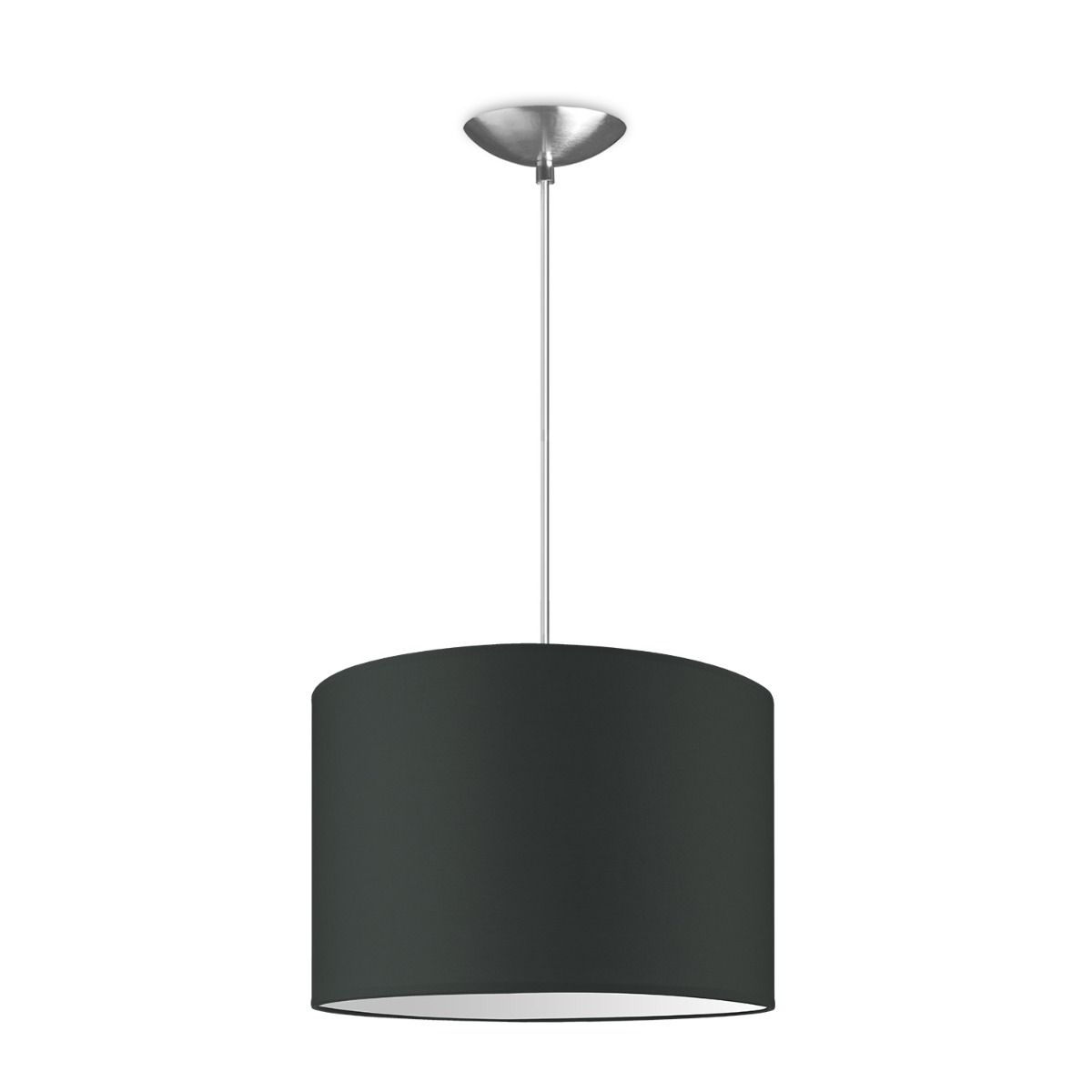 Image of Moderne hanglamp Bling - antraciet - verlichtingspendel Basic inclusief lampenkap 30/30/20cm - pendel lengte 100 cm - geschikt voor E27 LED lamp - Pendellamp geschikt voor woonkamer, slaapkamer, keuken