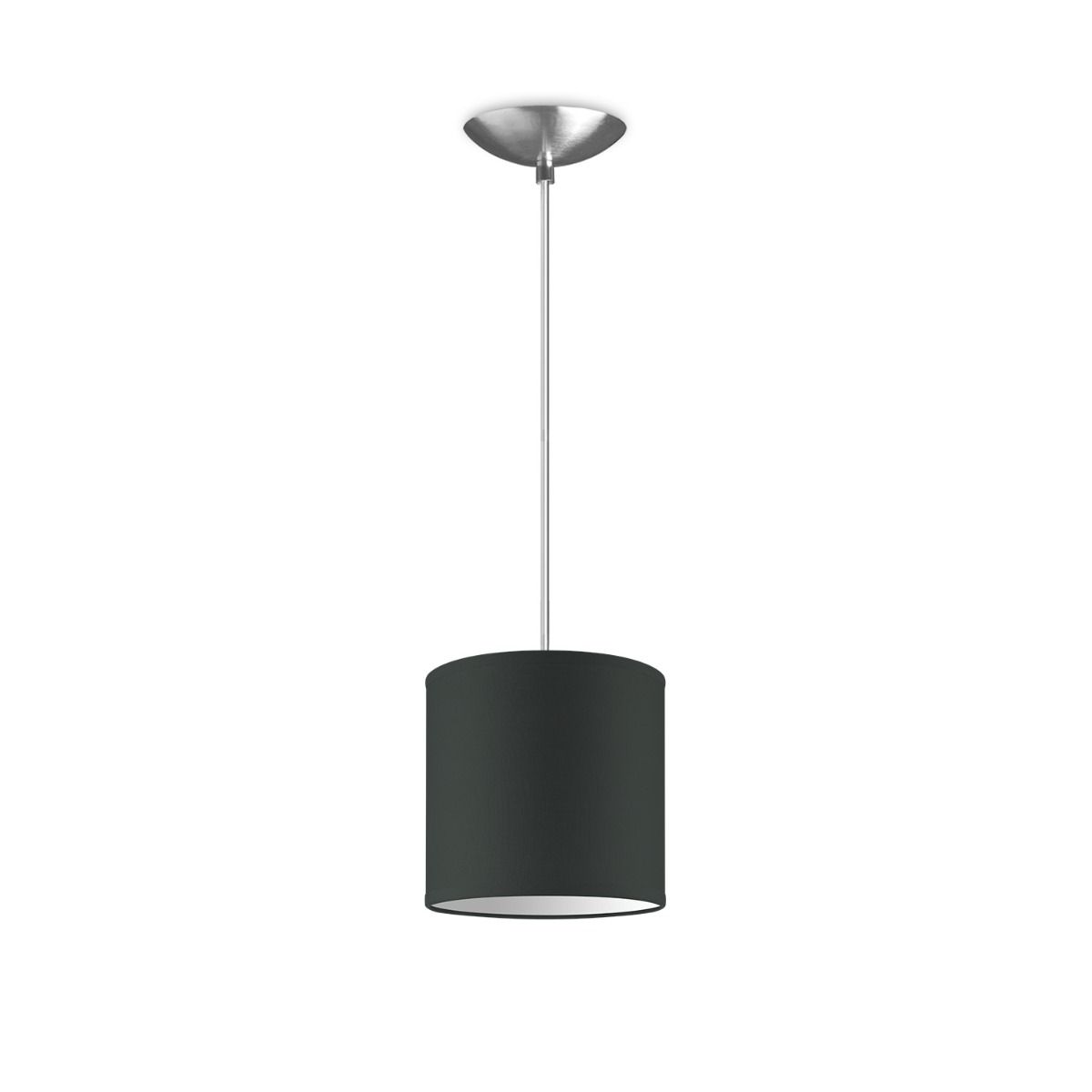 Moderne hanglamp Bling - antraciet - verlichtingspendel Basic inclusief lampenkap 16/16/15cm - pendel lengte 100 cm - geschikt voor E27 LED lamp - Pendellamp geschikt voor woonkamer, slaapkamer, keuken