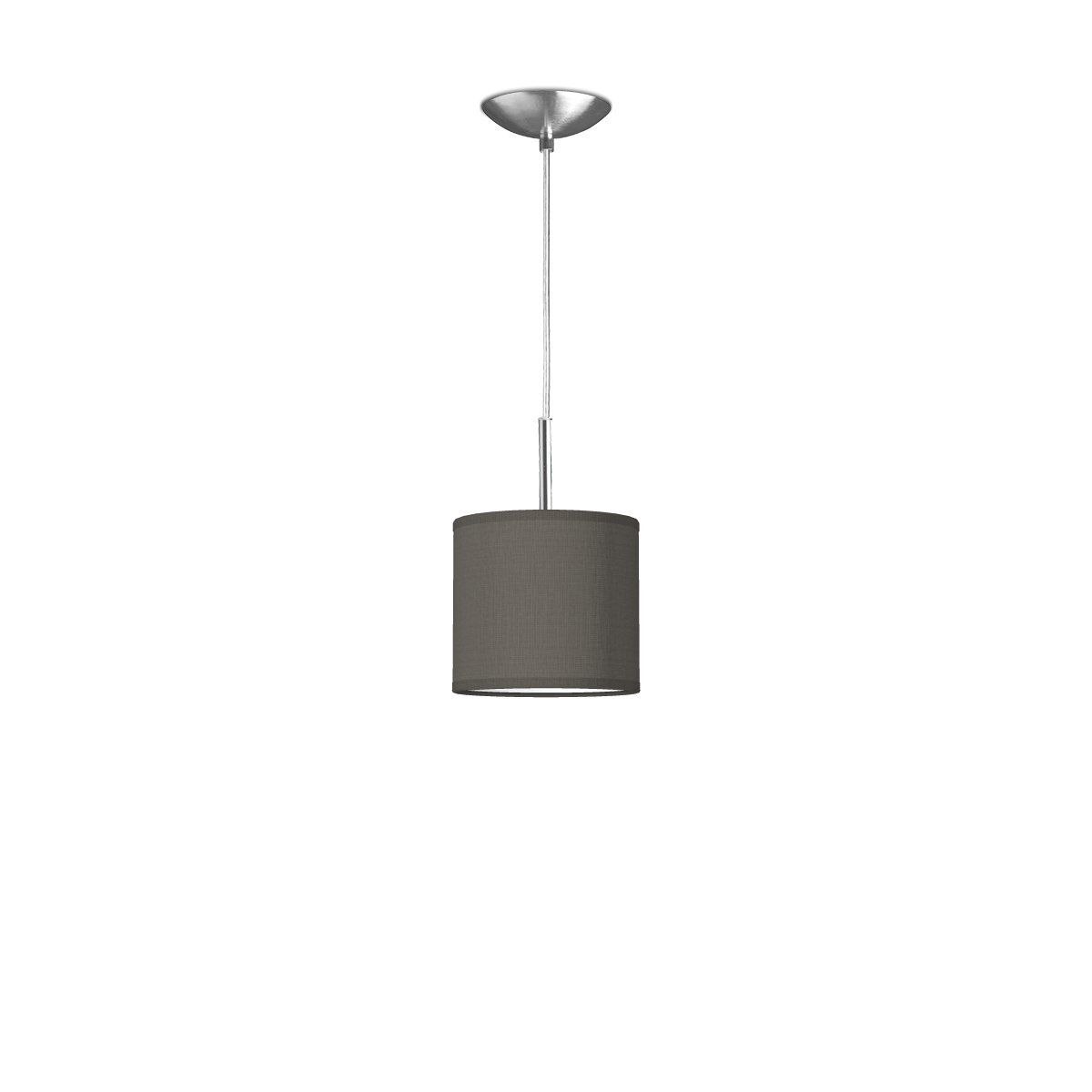 Moderne hanglamp Bling - antraciet - verlichtingspendel Tube Deluxe inclusief lampenkap 16/16/15cm - pendel lengte 100 cm - geschikt voor E27 LED lamp - Pendellamp geschikt voor woonkamer, slaapkamer, keuken