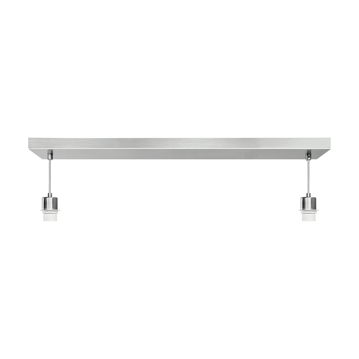 Home Sweet Home -  Metalen hanglamp – Matte satijna – 55/9,5/70-112,5 cm –2 lichtpunten - Geschikt voor E27 LED-lampen – Voor woonkamer, eetkamer en keuken