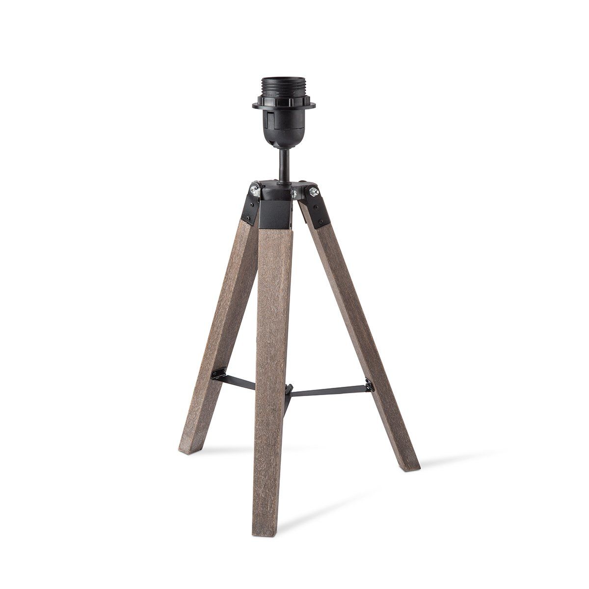 Home Sweet Home Tafellamp Dia - Hout / Metaal - Bruin