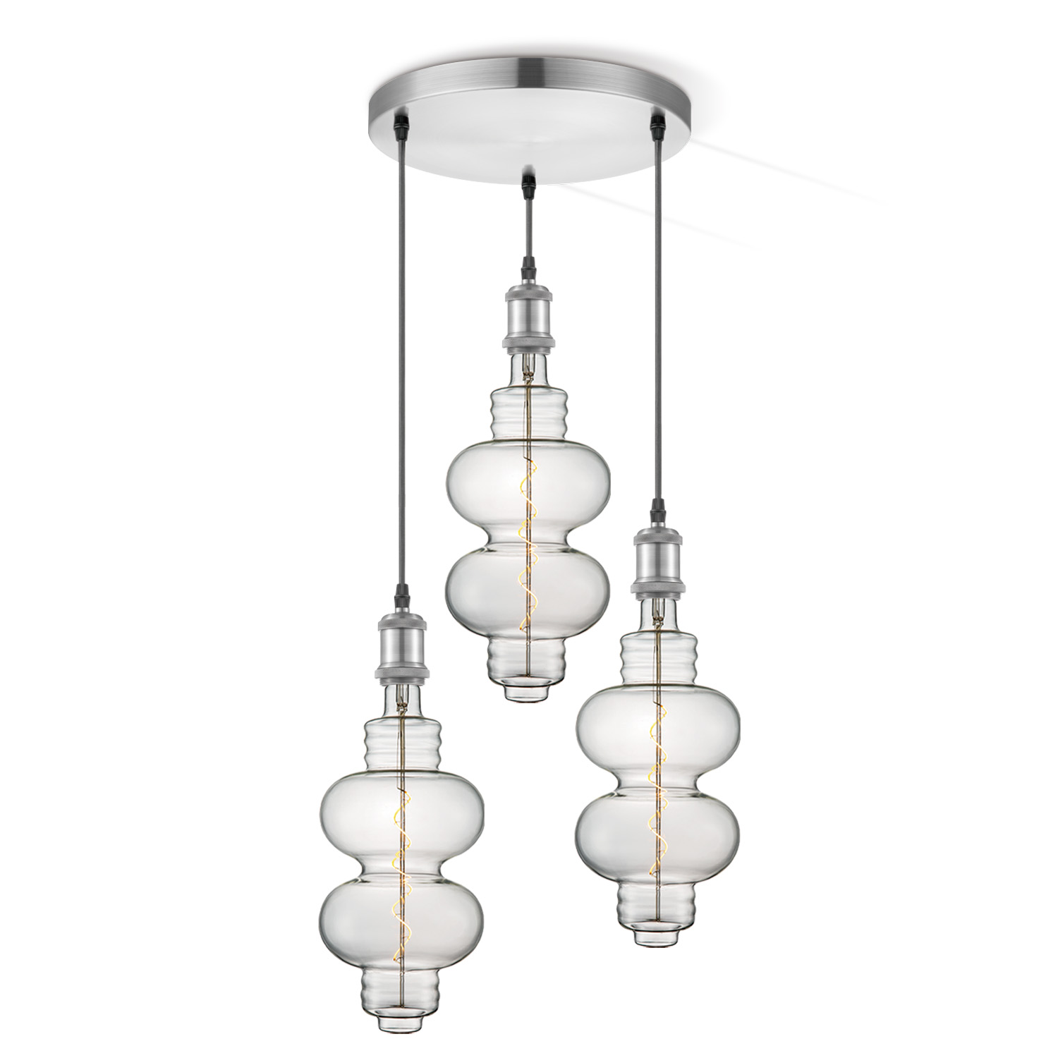 Home sweet home hanglamp Vintage 3L Diabolo - helder