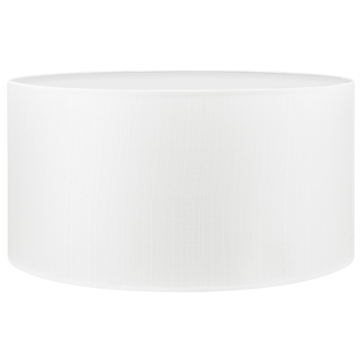 Lampenkap Canvas - Wit - cilinder - 50/50/25cm - van stof - Moderne stoffen Lampenkap voor E27 lamphouder - RoHS getest - voor hanglamp, en vloerlamp