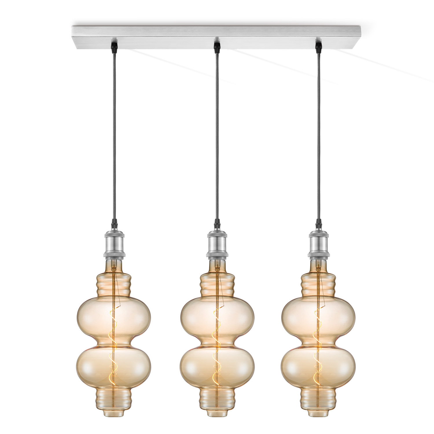 Home sweet home hanglamp Vintage 3L Beam Diabolo - amber