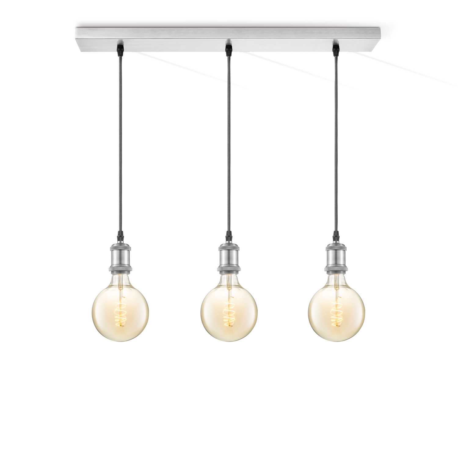 Home sweet home hanglamp Vintage 3L Beam Spiral g125 - amber