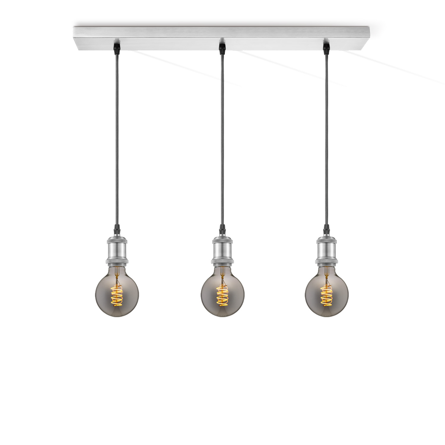 Home sweet home hanglamp Vintage 3L Beam Spiral g95 - smoke