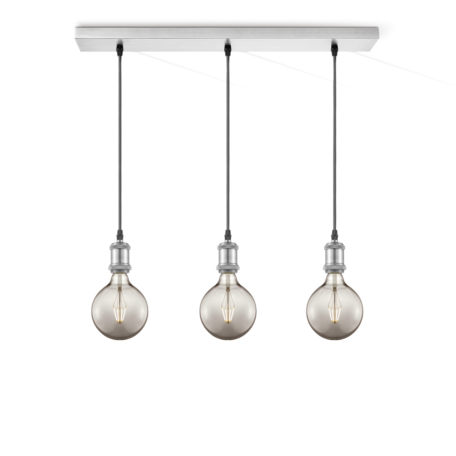 Home sweet home hanglamp Vintage 3L Beam Globe g125 - smoke