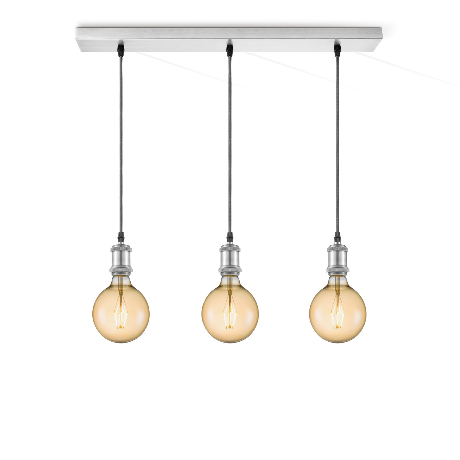 Home sweet home hanglamp Vintage 3L Beam Globe g125 - amber