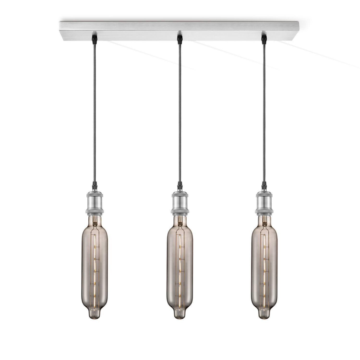 Home sweet home hanglamp Vintage 3L Beam Tube - smoke